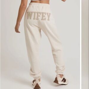 Six Stories Wifey Teddy Sweatpants